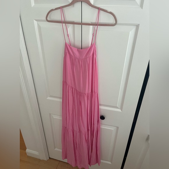 Moon Riber hot pink tiered maxi sundress - Picture 2 of 5